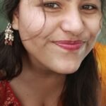 cute cleavage show in a blouse